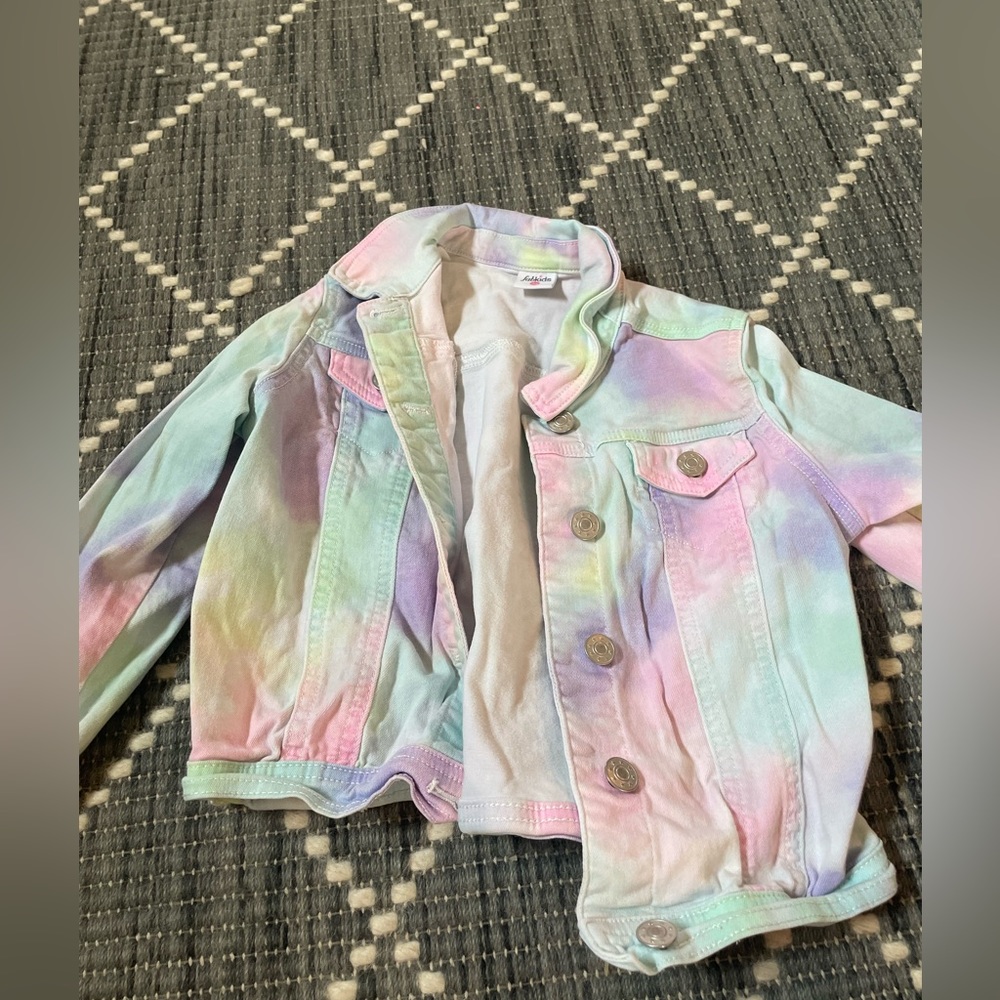 Tye dye jean jacket